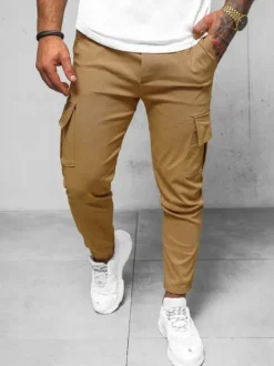 Sale Herren Chino Hose Camel O/1404SP Herren Cargohosen | Jogger Hosen