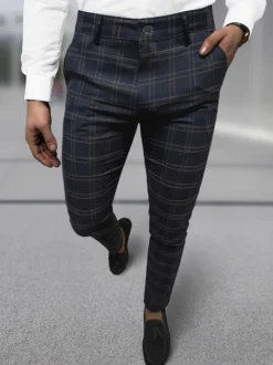 Online Herren Chino Hose Dunkelblau DJ/5632 Herren Stoffhosen | Chino Hosen