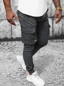 Best Herren Chino Jogger Anthrazit NB/MP0202GS Herren Cargohosen | Jogger Hosen