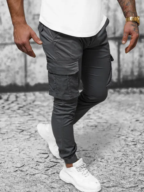 Best Herren Chino Jogger Anthrazit NB/MP0202GS Herren Cargohosen | Jogger Hosen