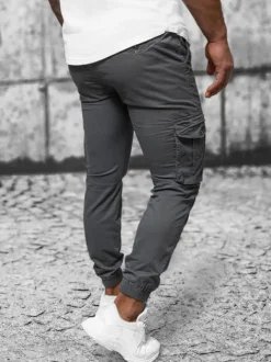 Clearance Herren Chino Jogger Anthrazit NB/MP0201GS Herren Cargohosen | Jogger Hosen