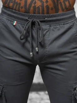 Clearance Herren Chino Jogger Anthrazit NB/MP0201GS Herren Cargohosen | Jogger Hosen