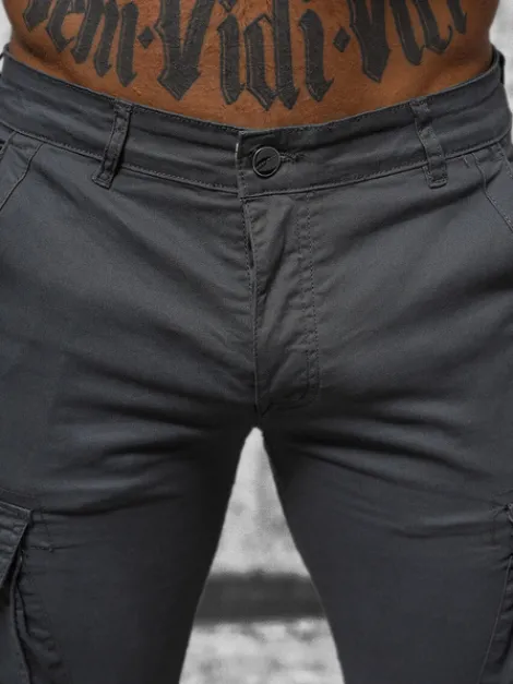 Best Herren Chino Jogger Anthrazit NB/MP0202GS Herren Cargohosen | Jogger Hosen