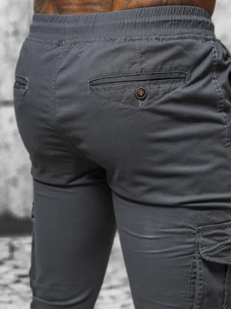 Clearance Herren Chino Jogger Anthrazit NB/MP0201GS Herren Cargohosen | Jogger Hosen
