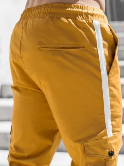 Fashion Herren Chino Jogger Camel DJ/5580 Herren Cargohosen | Jogger Hosen