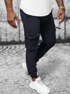 Fashion Herren Chino Jogger Dunkelblau NB/MP0201BS Herren Cargohosen | Jogger Hosen