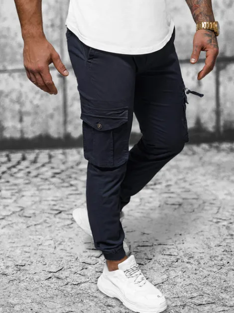 Fashion Herren Chino Jogger Dunkelblau NB/MP0201BS Herren Cargohosen | Jogger Hosen