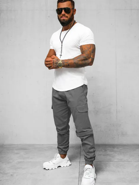 Hot Herren Chino Jogger O/G3014Z Herren Cargohosen | Jogger Hosen