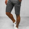 Discount Herren Chino Shorts Anthrazit NB/MP0188GS Herren Cargo Shorts | Chino Shorts