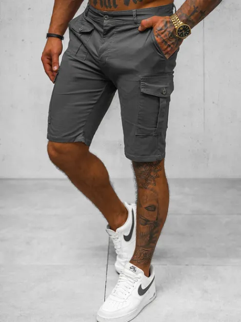 Discount Herren Chino Shorts Anthrazit NB/MP0188GS Herren Cargo Shorts | Chino Shorts