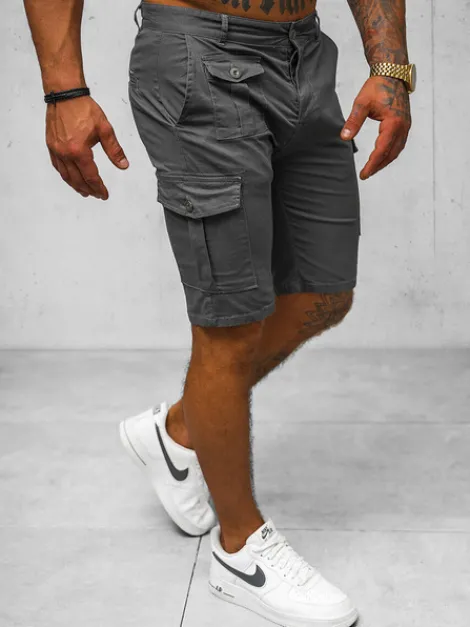 Discount Herren Chino Shorts Anthrazit NB/MP0188GS Herren Cargo Shorts | Chino Shorts