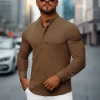 Sale Herren Hemd O/V104Z Herren Langarm Hemden | Stehkragenhemden