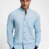 Outlet Herren Hemd O/V168 Herren Langarm Hemden | Stehkragenhemden