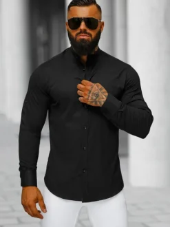 Best Herren Hemd O/V121 Herren Langarm Hemden