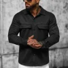 New Herren Hemd O/GOM23039 Herren Langarm Hemden