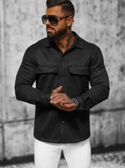 New Herren Hemd O/GOM23039 Herren Langarm Hemden