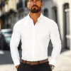 Hot Herren Hemd O/V01Z Herren Langarm Hemden