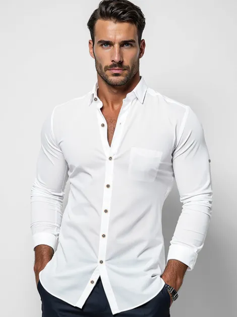 Outlet Herren Hemd O/V167 Herren Langarm Hemden | Freizeithemden