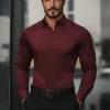 Fashion Herren Hemd O/V138 Herren Langarm Hemden