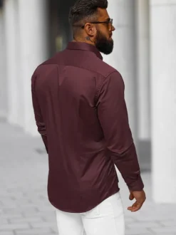 Fashion Herren Hemd O/V109 Herren Langarm Hemden
