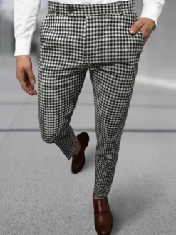 Discount Herren Hose -Weiß DJ/5531 Herren Stoffhosen | Chino Hosen