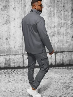 Clearance Herren Jacke Anthrazit O/G3035 Herren Übergangsjacken | Jacken