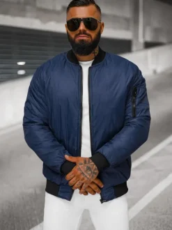 Sale Herren Jacke Dunkelblau JS/AK95Z Herren Bomberjacken | Übergangsjacken