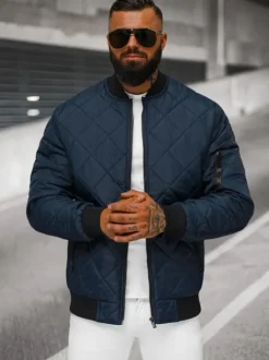 Hot Herren Jacke Dunkelblau JS/MY01Z Herren Steppjacken | Bomberjacken