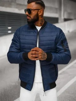 Clearance Herren Jacke Dunkelblau JS/MY02Z Herren Steppjacken | Bomberjacken