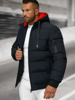 Clearance Herren Jacke Dunkelblau JS/31M5003Z Herren Steppjacken | Winterjacken