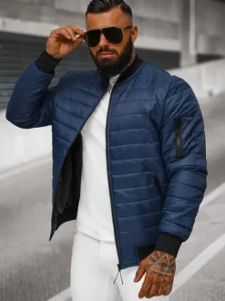 Clearance Herren Jacke Dunkelblau JS/MY02Z Herren Steppjacken | Bomberjacken
