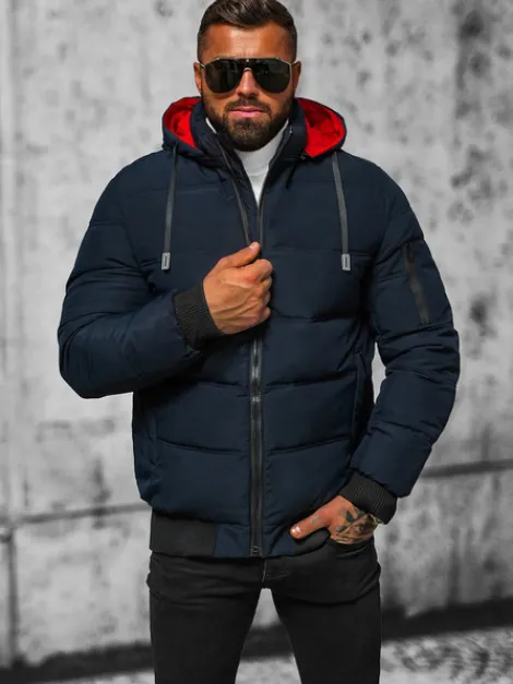 Hot Herren Jacke Dunkelblau JS/31M5003/B Herren Steppjacken | Winterjacken