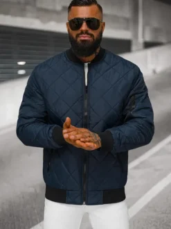 Hot Herren Jacke Dunkelblau JS/MY01Z Herren Steppjacken | Bomberjacken