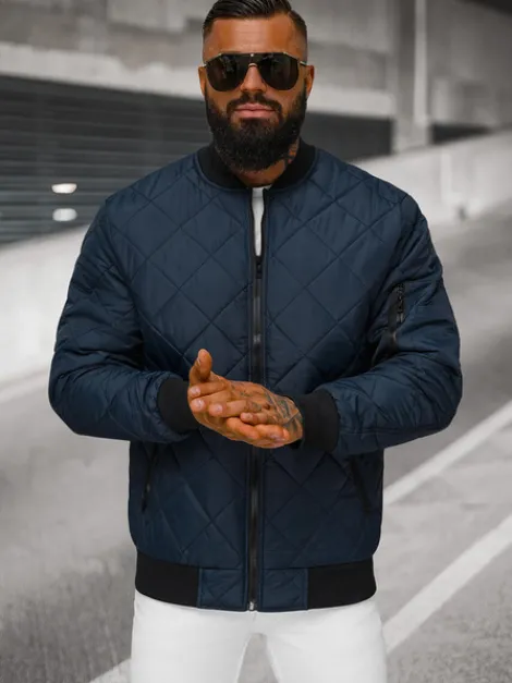 Hot Herren Jacke Dunkelblau JS/MY01Z Herren Steppjacken | Bomberjacken