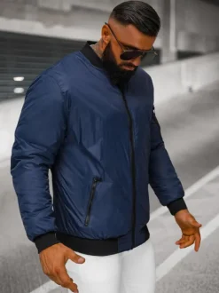 Sale Herren Jacke Dunkelblau JS/AK95Z Herren Bomberjacken | Übergangsjacken