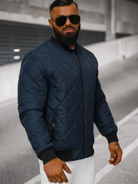 Hot Herren Jacke Dunkelblau JS/MY01Z Herren Steppjacken | Bomberjacken