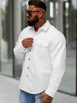 Best Herren Jeanshemd L/CA777/2 Herren Langarm Hemden | Freizeithemden