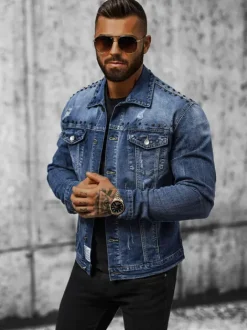 Hot Herren Jeansjacke NB/MJ504BZ Herren Jeansjacken | Übergangsjacken