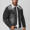 Sale Herren Jeansjacke Sherpa NB/MJ513NZ Herren Jeansjacken | Übergangsjacken