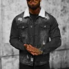 New Herren Jeansjacke Sherpa NB/MJ502NZ Herren Jeansjacken | Übergangsjacken