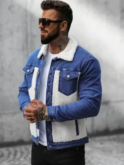 Sale Herren Jeansjacke Sherpa NB/MJ533BZ Herren Jeansjacken | Übergangsjacken