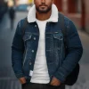 Sale Herren Jeansjacke Sherpa NB/MJ516BSZ Herren Jeansjacken | Übergangsjacken