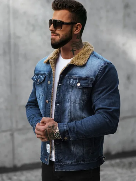 Fashion Herren Jeansjacke Sherpa NB/MJ520BSZ Herren Jeansjacken | Übergangsjacken