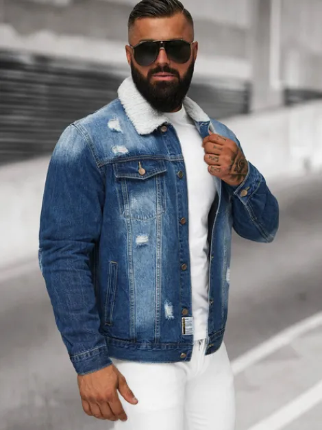 Clearance Herren Jeansjacke Sherpa NB/MJ502BZ Herren Jeansjacken | Übergangsjacken