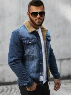 Fashion Herren Jeansjacke Sherpa NB/MJ520BSZ Herren Jeansjacken | Übergangsjacken