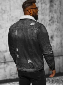 New Herren Jeansjacke Sherpa NB/MJ502NZ Herren Jeansjacken | Übergangsjacken
