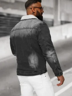 Fashion Herren Jeansjacke Sherpa NB/MJ513N Herren Jeansjacken | Übergangsjacken