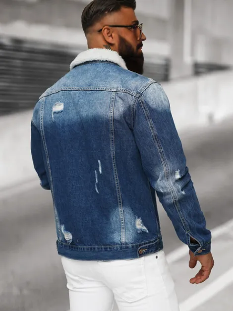 Clearance Herren Jeansjacke Sherpa NB/MJ502BZ Herren Jeansjacken | Übergangsjacken