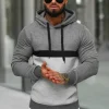 New Herren Kapuzenpullover Anthrazit JS/8B1319/5 Herren Sweatshirts Ohne Print | Kapuzenpullover