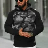 New Herren Kapuzenpullover Anthrazit JS/8B158/5 Herren Sweatshirts Mit Print | Kapuzenpullover